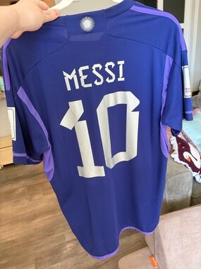 Argentina 2022 World Cup away jersey- Messi